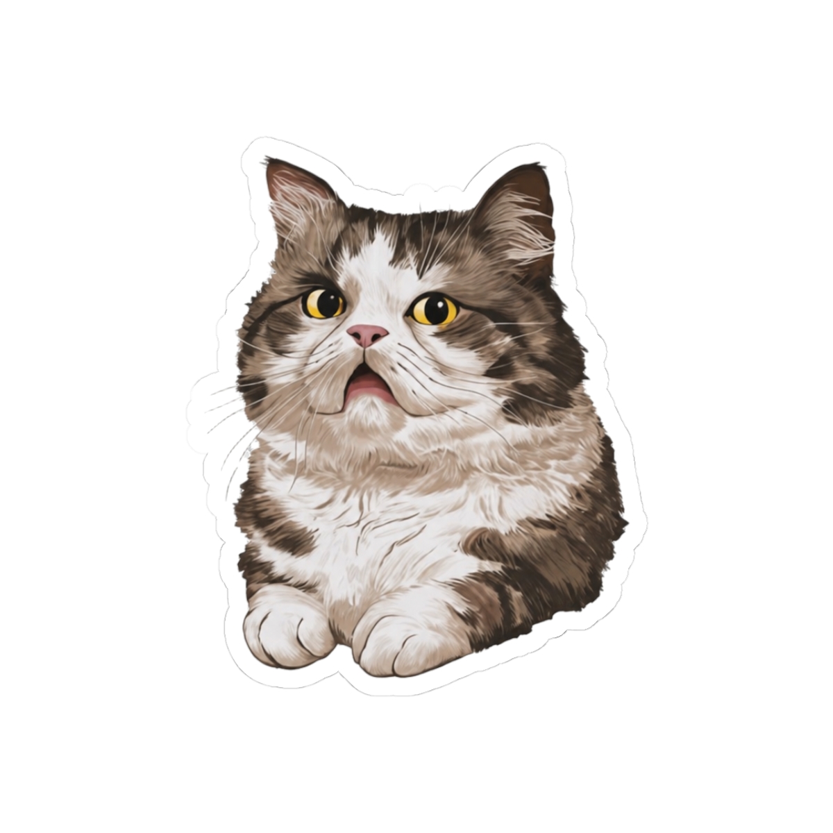 Skibidi Ohio Rizz Cat Meme Funny Brainrot Hilarious Sticker