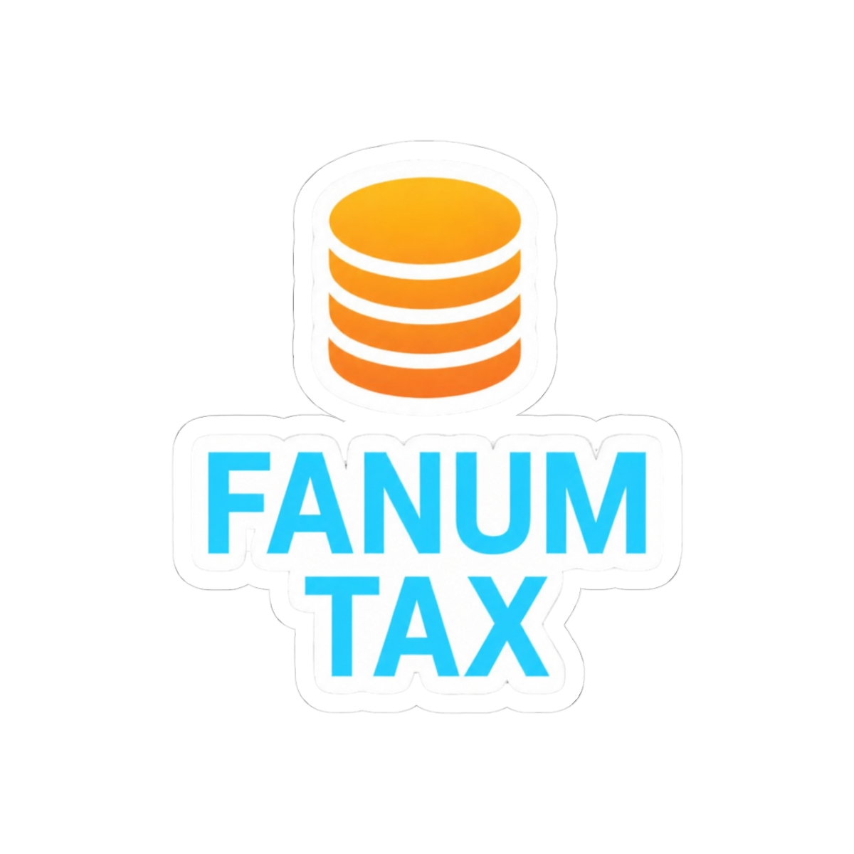 Fanum Tax Meme Laptops Bottles Sticker