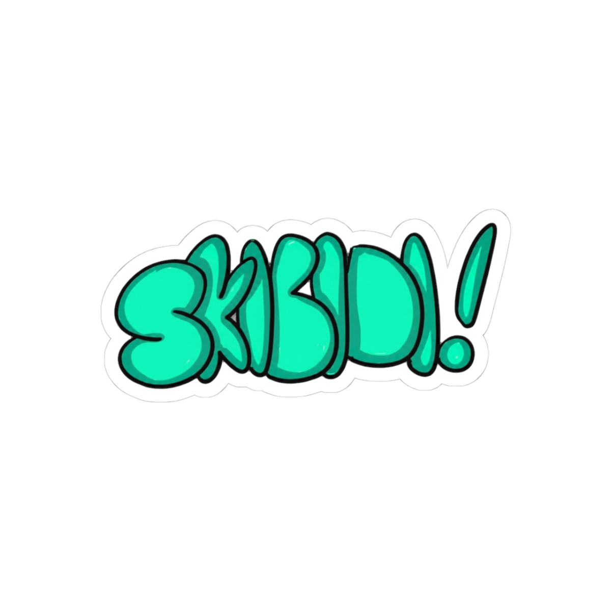 Skibidi Graffiti Meme Street Sticker