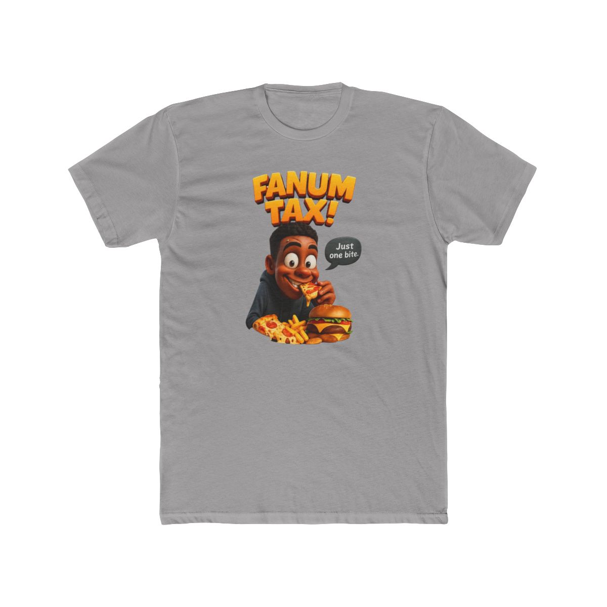 Fanum Tax Meme Just One Bite Funny T Shirt - Viral Snack Heist Gift