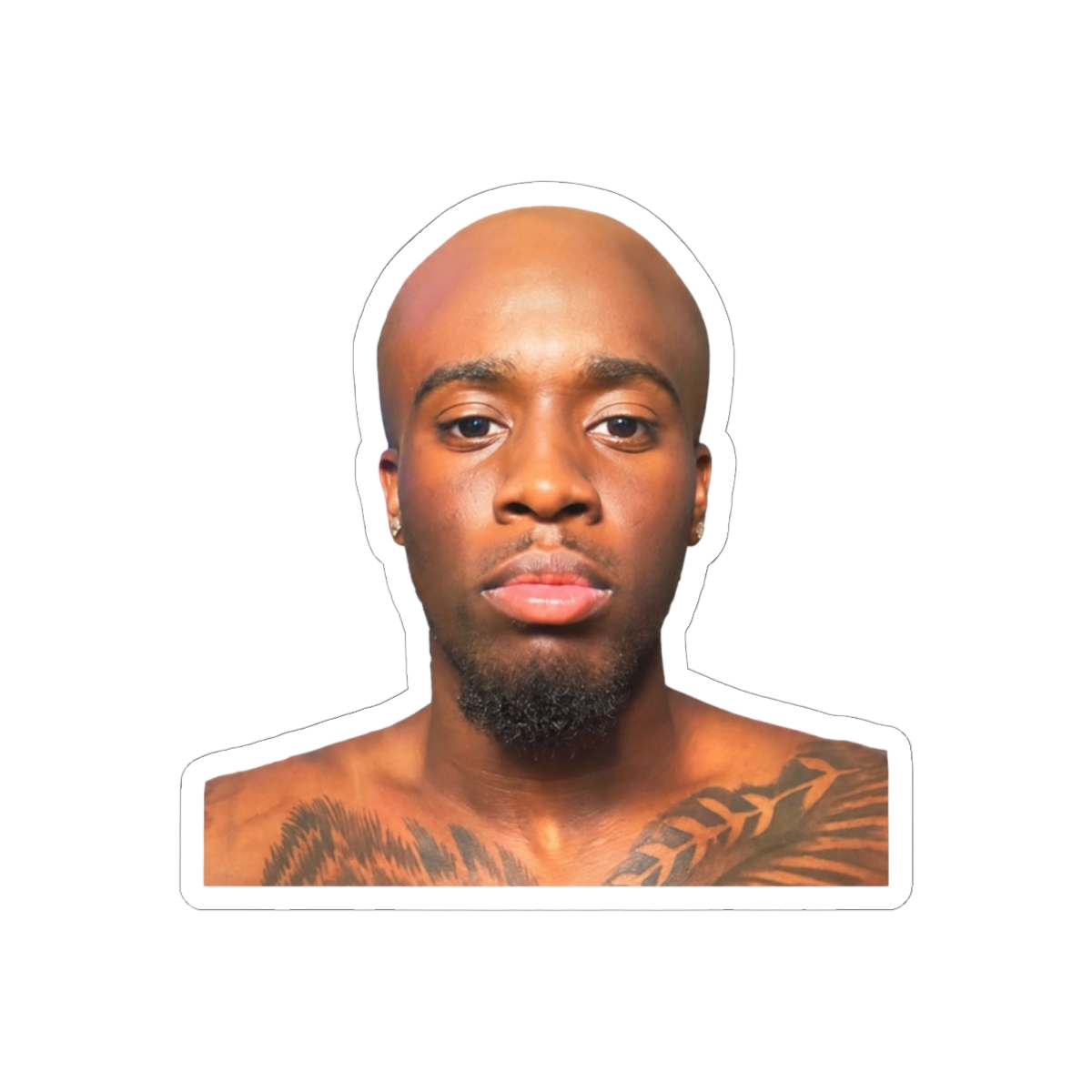 Kai Cenat Bald Meme Sticker | Funny Streamer Vinyl Decal