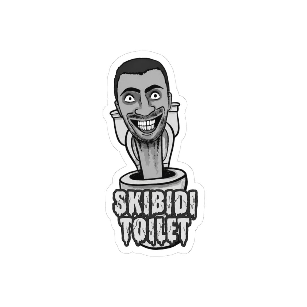 Skibidi Toilet Funny Meme Sticker